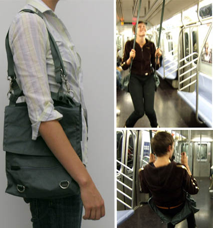 Caroline Woolard Subway Swing Disguised as a Bag