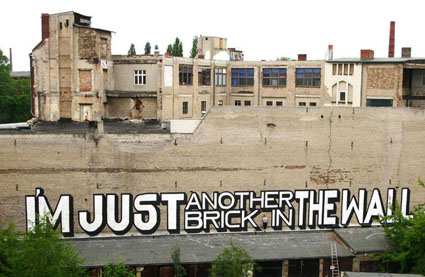 I'm Just another brick in the wall, by Above