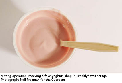 Pink yoghurt
