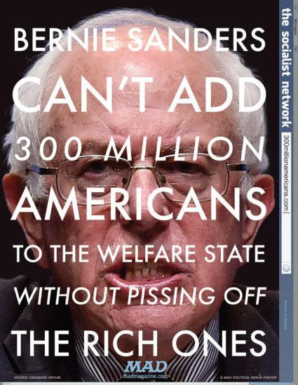 Mad magazine's Bernie Sanders poster
